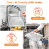 Air Fryer Basket Tray Replacement for Cuisinart TOA-60 TOA-65 TOA-70 Toaster Air Fryer Convection Oven, 12.4 * 11'' Mesh Air Fryer Stainless Steel Basket Wire Rack Accessories Parts, Dishwasher Safe view 4