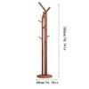 LINKIO Freestanding Clothes Hanger Creative Tree-shaped Coat Rack Home Bedroom Floor-standing Vertical Hanger Indoor Clothes Hanger Storage Rack Coat Treefree-Standing, 40*200cm view 2