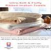 HIORIE Imabari Towel, 3-Piece Hand Towel Set, Japanese Towels, Soft and Fluffy Towel, Luxury Cotton, Off White view 3