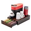 Flagship Vertuo Pod holder for Nespresso Pod Drawer Coffee Pod Organizer Modern Style & Coffee Machine Stand Wood Frame(40 Pods Capacity) view 1