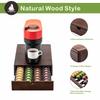 Flagship Vertuo Pod holder for Nespresso Pod Drawer Coffee Pod Organizer Modern Style & Coffee Machine Stand Wood Frame(40 Pods Capacity) view 4