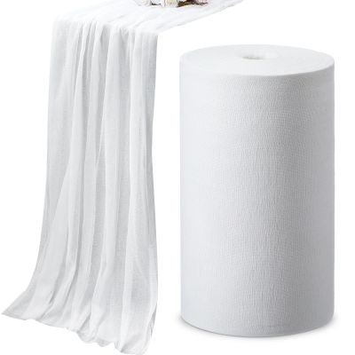 1 Roll Grade 50 Cheese Cloth for Straining 70 Yard 100% Unbleached Cotton Fabric Reusable Cheese Cloth Bulk Cheesecloth Table Runner for Cooking, Wedding Decor, Straining, White