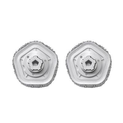 Hity Mop Pad Accessories Robot Vacuum Cleaner Compatible for Dreame Bot W10 W10 Pro Vacuum Self-Cleaning and Mop Mop Cloth Replacement Parts (Color : 2PCS)