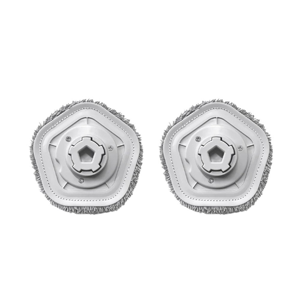 Hity Mop Pad Accessories Robot Vacuum Cleaner Compatible for Dreame Bot W10 W10 Pro Vacuum Self-Cleaning and Mop Mop Cloth Replacement Parts (Color : 2PCS)