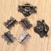 6Pcs/Set Cabinet Hinges with Antique Bronze Jewelry Wooden Box Case Toggle Hasp Latch Furniture Accessories Vintage Hardware view 3