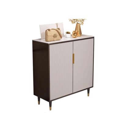 FAREWELL Entryway Shoe Rack Wooden Shoe Cabinet Home Entrance Entrance Cabinet Wall Entrance Shoe Rack Slate Storage Cabinet Free Standing Shoe Cabinet (Size : Medium)