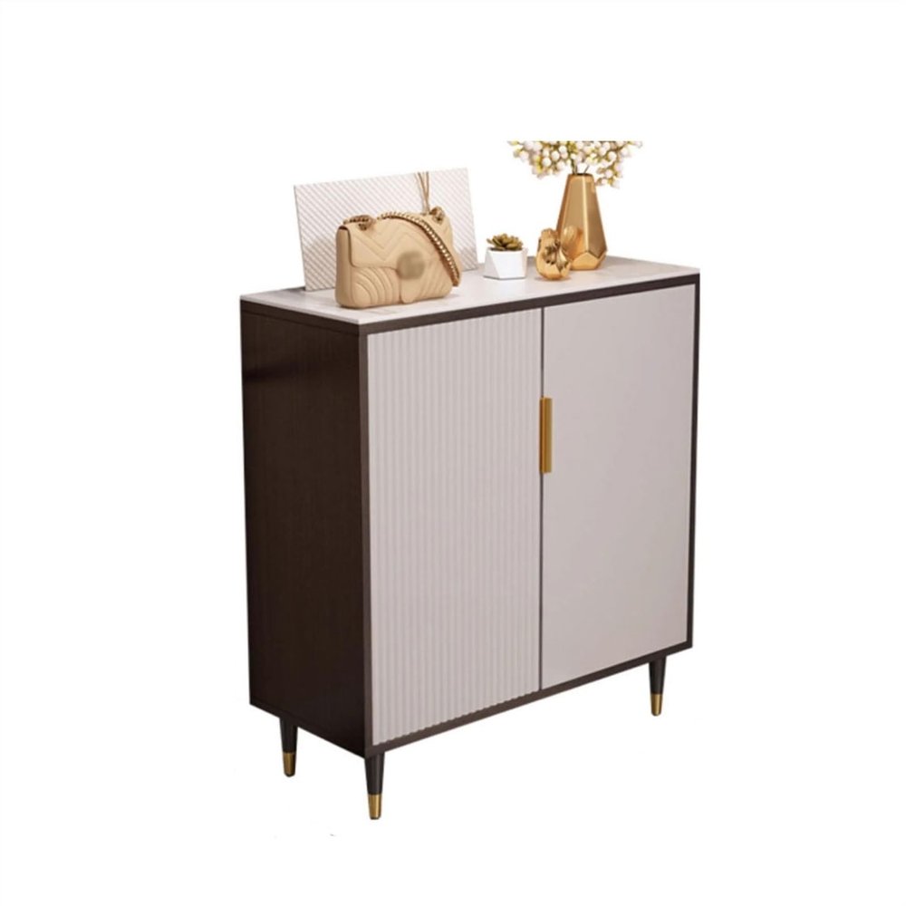 FAREWELL Entryway Shoe Rack Wooden Shoe Cabinet Home Entrance Entrance Cabinet Wall Entrance Shoe Rack Slate Storage Cabinet Free Standing Shoe Cabinet (Size : Medium)