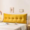 Large Bolster Headboard Backrest Positioning Back Support Rectangular Pillow for Reading and Soft Bedrest Cushion for Day Bed Bunk Bed Removable Cover,Gold,80x55cm view 1