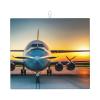 Aircraft Plane At Sunsets Exquisite Easy-Clean Microfiber Dish Mat,Perfect For Draining And Drying All Your Kitchenware view 1