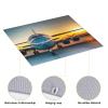 Aircraft Plane At Sunsets Exquisite Easy-Clean Microfiber Dish Mat,Perfect For Draining And Drying All Your Kitchenware view 4