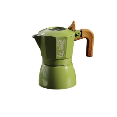 Coffee Kettle Moka Pot Home Brewing Coffee Pot Set Small Espresso Machine Extraction Hand Brewed Coffee Utensils (Color : Green) (Green)