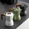 Coffee Kettle Moka Pot Home Brewing Coffee Pot Set Small Espresso Machine Extraction Hand Brewed Coffee Utensils (Color : Green) (Green) view 4