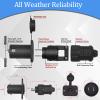 40A Trolling Motor Plug & Receptacle 12VBRS2 for 2 Wire 12V/24V/36V Charging/Downrigger/Trolling System view 3