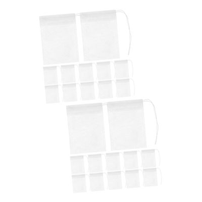 Cabilock 2sets Tea Filters Reusable Tea Steeper Filter Non-woven Fabric 100ct 100pcs*2
