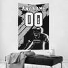 Custom Tapestry Personalize Any Name Number Football Wall Hanging Tapestry Customized Home Decorations Gifts for Sports Fans (Style 20) view 4