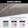 Chenille Bath Mat, 2 Piece Non Slip Bathroom Mat for Bathroom, Absorbent Washable Toilet Mat, Soft Plush Bathroom Rug, Shower Mat Shaggy Rug for Bathroom (20x32in+20x20in,Gray Brown) view 4