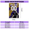 Custom Tapestry Personalize Any Name Number Football Wall Hanging Tapestry Customized Home Decorations Gifts for Sports Fans (Style 30) view 2