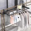 GQJNHUI Extendable Balcony Drying Rack, Radiator Clothes Dryer, 40-70CM, 60-100CM, Laundry Drying Rail for Hanging Clothes Towel Underwear Shoes Socks (Size : 40-70CM) view 1