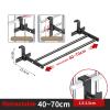 GQJNHUI Extendable Balcony Drying Rack, Radiator Clothes Dryer, 40-70CM, 60-100CM, Laundry Drying Rail for Hanging Clothes Towel Underwear Shoes Socks (Size : 40-70CM) view 2