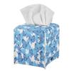 Zanxiantu Square Tissue Box Cover Butterfly Leather Tissue Cube Box Holder Case Home Decor Kleenex Box Covers Organizer Dispenser for Tabletop, Bathroom Vanity Countertop, Car, Office view 2