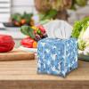 Zanxiantu Square Tissue Box Cover Butterfly Leather Tissue Cube Box Holder Case Home Decor Kleenex Box Covers Organizer Dispenser for Tabletop, Bathroom Vanity Countertop, Car, Office view 4