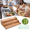 Expandable Spice Rack Organizer,3 Tier Adjustable Kitchen Cabinet, Countertop Display Shelf,Space Organizer for Kitchen and Bathroom,Expandable Spice Rack Organizer,Levels view 4
