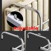GQJNHUI Stainless Steels Clothes Drying Rack, 60cm/70cm/80cm Hanging Radiator and Balcony Drying Rack,Folding Clothes Airer, Adjustable Arms, Suitable Indoor and Outdoor Use (Size : 60CM) view 3