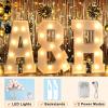 Pooqla 3FT Marquee Light Up Letters, LED Letters Big Mosaic Marquee Letters 3 Feet Tall, Giant Letter Sign for Balloons Birthday Anniversary Wedding Party Decoration, Warm White Letter J view 2