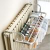 GQJNHUI Stainless Steels Clothes Drying Rack, 60cm/70cm/80cm Hanging Radiator and Balcony Drying Rack,Folding Clothes Airer, Adjustable Arms, Suitable Indoor and Outdoor Use (Size : 70CM) view 1