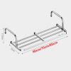 GQJNHUI Stainless Steels Clothes Drying Rack, 60cm/70cm/80cm Hanging Radiator and Balcony Drying Rack,Folding Clothes Airer, Adjustable Arms, Suitable Indoor and Outdoor Use (Size : 70CM) view 2