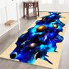 3D Universe Galaxy Runner Rugs, 2x10ft, Optical Illusion Hallway Carpets Durable Sky Planet Large Floor Mats for Living Room Kids Boys Girls Bedroom Bathroom Kitchen Modern Home Decorate view 1