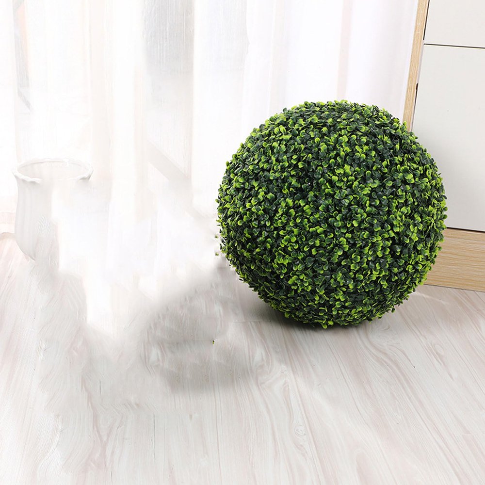 ATYUJKB Garden Spheres Outdoor Dia 8in, Artificial Grass Plastic Flower Plant, Faux Grass Decor Fake Plant, Small Artificial Plants, Artificial Grass Fake Plants for Backyard Garden