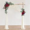 2Pcs Artificial Wedding Arch Flowers Kit, Artificial Wedding Arch Flowers for Wedding Sign, Floral Swag Dusty Wedding Decor for Ceremony and Reception Backdrop Decoration(Yellow) view 4