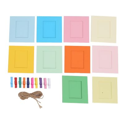 Pilipane Tissue Picture Frames, Colorful 3 Inch Wall Hanging Tissue Photo Frames for Cameras Personally Constructed, Eco Friendly, and Reusable