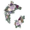2Pcs Artificial Wedding Arch Flowers Kit, Artificial Wedding Arch Flowers for Wedding Sign, Floral Swag Dusty Wedding Decor for Ceremony and Reception Backdrop Decoration(Light Purple) view 1