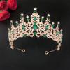 MAGICLULU Wedding Tiara Crown with Rhinestones Xmas for Special Occasions view 3