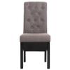 ROMHZKS Dining Chairs 2 pcs Taupe Fabric, Kitchen Chairs, Dinner Chairs, Seating for Dining, Comfortable and Stylish Seating for Home and Office view 4
