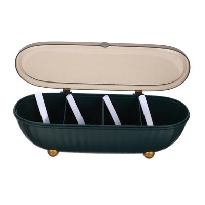 DECHOUS Spice Container Separation Design Minimalist Spice Box Fresh Storage for Barbecue Seasoning