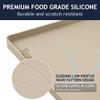 Vangostella Heavy Duty Silicone Under Sink Mats for Kitchen Waterproof 31" x 22", Extra Thick Under Sink Rubber Mat Drip Tray, Raised Edge Under Sink Liner,Prevent Drips, Leaks, Spills,Taupe view 3
