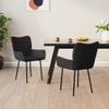 ROMHZKS Dining Chairs 2 pcs Black Velvet, Kitchen Chairs, Dinner Chairs, Seating for Dining, Comfortable and Stylish Seating for Home and Office view 1