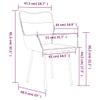ROMHZKS Dining Chairs 2 pcs Black Velvet, Kitchen Chairs, Dinner Chairs, Seating for Dining, Comfortable and Stylish Seating for Home and Office view 2