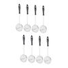 Cabilock 8pcs Stainless Steel Hot Pot Colander Sieve Gadget for Draining Noodles Vegetables and Hot Oil Easy to Clean Black Finish view 1