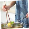 Cabilock 8pcs Stainless Steel Hot Pot Colander Sieve Gadget for Draining Noodles Vegetables and Hot Oil Easy to Clean Black Finish view 4