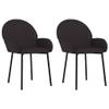 ROMHZKS Dining Chairs 2 pcs Black Faux Leather, Kitchen Chairs, Dinner Chairs, Seating for Dining, Comfortable and Stylish Seating for Home and Office view 3