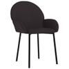 ROMHZKS Dining Chairs 2 pcs Black Faux Leather, Kitchen Chairs, Dinner Chairs, Seating for Dining, Comfortable and Stylish Seating for Home and Office view 4