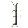 Coat Rack Freestanding Coat Tree Floor-standing Rotating Coat Shelf Household Vertical Multifunctional Coat Rack Bedroom Living Room Corridor Corner Coat Racks Flower Pot Shelf Wooden Coat Rack Metal view 2
