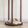 Coat Rack Freestanding Coat Tree Floor-standing Rotating Coat Shelf Household Vertical Multifunctional Coat Rack Bedroom Living Room Corridor Corner Coat Racks Flower Pot Shelf Wooden Coat Rack Metal view 3