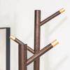 Coat Rack Freestanding Coat Tree Floor-standing Rotating Coat Shelf Household Vertical Multifunctional Coat Rack Bedroom Living Room Corridor Corner Coat Racks Flower Pot Shelf Wooden Coat Rack Metal view 4