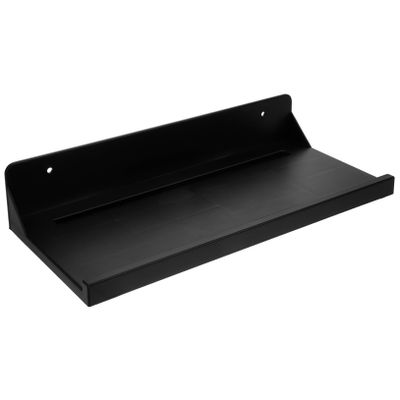 MAGICLULU 1pc Wall Mounted Bathroom Shelf Punch Storage Rack for Tissues Essentials Black Shower Organizer Space-saving for Bathroom Kitchen Storage