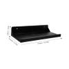 MAGICLULU 1pc Wall Mounted Bathroom Shelf Punch Storage Rack for Tissues Essentials Black Shower Organizer Space-saving for Bathroom Kitchen Storage view 2
